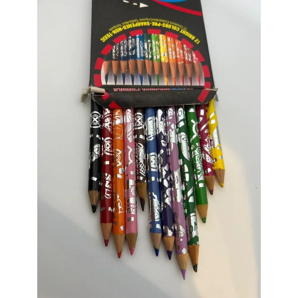 VTG Pentech NBA Colored Pencils‎ 12 CT Open Box 1996 Basketball Arts & Crafts